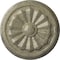 Ekena Millwork Olivia Ceiling Medallion (Fits Canopies up to 2 1/8"), 7 7/8"OD x 1 1/8"P, Castle Stone Crackle CM07OLCSC - alternate 1